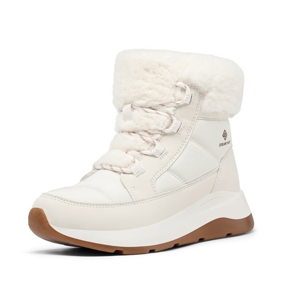 Dream Pairs White Faux Fur-Lined Winter Boots - Picture 3 of 15